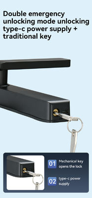 Qleung New Design S960 Waterproof Front Panel Smart Lock Tuya Wifi TTlock Digital Fingerprint Card Code Door Lock