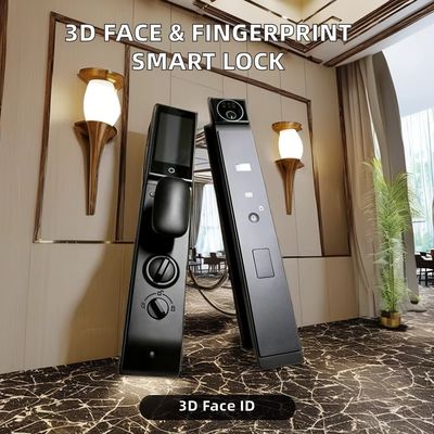 Smart Door Lock with 40-120mm Door Thickness 7.4V 4200mAh Battery and 6068/240*24mm Mortise