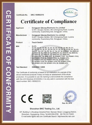 QL-E1 Hotel LED Door Signs Room Number Acrylic Customized Logo Text Touch Switch Hotel Doorplate With DND Switch