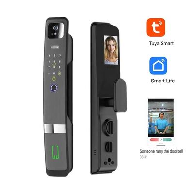Hot Sale 3D face ID Tuya wifi Lock Biometric Fingerprint Password Key Code Smart Door Lock with Camera