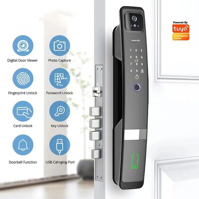 Digital 10 Languages 3D Face Tuya Wifi APP Lock Password Key Code Biometric Fingerprint Smart Automatic Lock