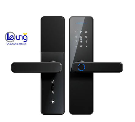 Kunci Pintu Tuya Kaca Tempered Dengan Sidik Jari S811 Password Smart Lock
