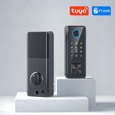 TTlock Blelock Waterproof Smart Lock Aluminium Alloy Card Power Emergency Key