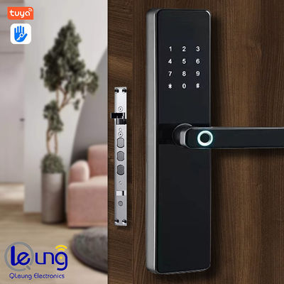 Kuningan Merah Seng Alloy Tuya TTlock Smart Lock Untuk Pintu Baja
