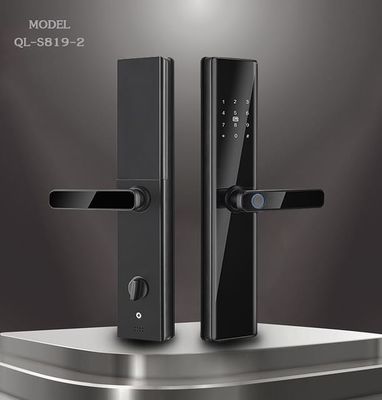 Black Smart Life Fingerprint Door Lock Untuk Tuya Wifi TTlock App