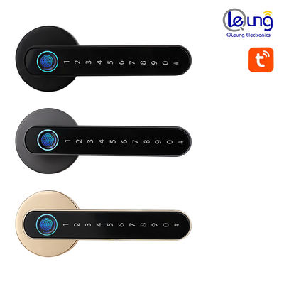 S604L Kunci Pintu Sidik Jari Tuya Smart Kunci Ketebalan Pintu 35mm-55mm