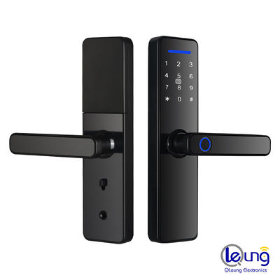 CE RoHS Biometric Fingerprint Door Lock Bekerja Dengan Kata Sandi IC Card Key Smart APP