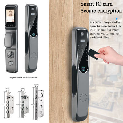 Tuya Apartment Smart Door Lock Aluminium Alloy Akses Control Kunci Pintu
