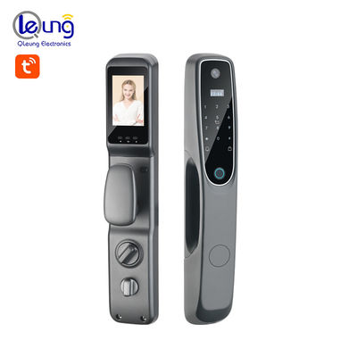 Kunci Pintu Cerdas Tuya Dengan Kode Kamera Sidik Jari Kunci Pintu Keypad