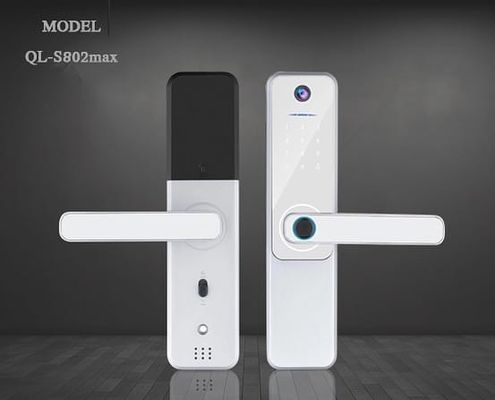 Sliver Electronic Door Lock Fingerprint Door Lock CE RoHS persetujuan