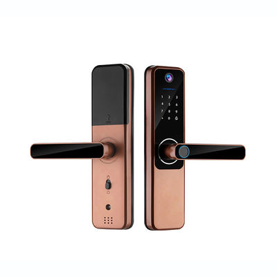 9 Bahasa Auto Door Lock Aluminium Alloy Remote Door Lock Dengan Kamera