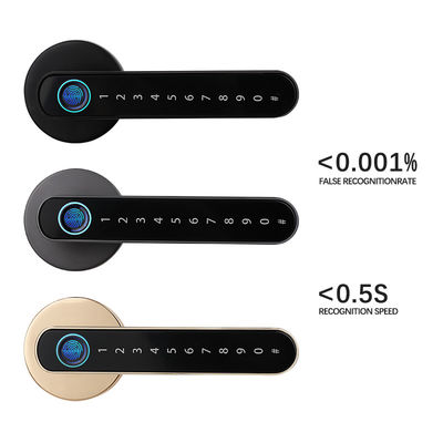 Warna Opsional Kunci Pintu Kunci Smart Home Tuya BLE App