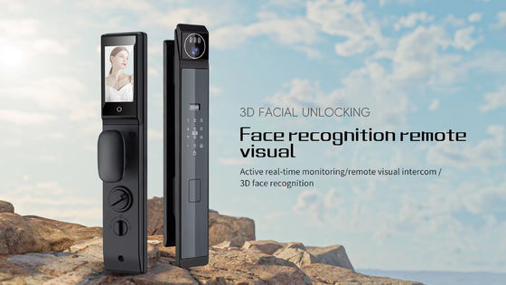 Video Intercom 3D Wajah Kunci Pintu Otomatis Untuk Keamanan Rumah