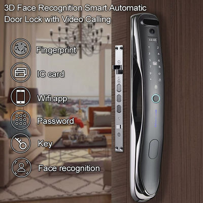 Penemuan wajah 3D secara otomatis Kunci pintar sidik jari Kata sandi Kunci pintu untuk apartemen