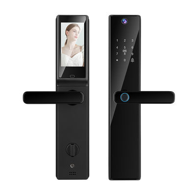 Kamera Viewer Lock Tuya APP Intercom Biometric Fingerprint Pintu Smart Digital Kunci
