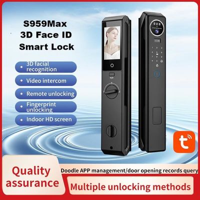 Kunci Pintar Dengan Kamera Face ID Cerradura Biometric Fingerprint Tuya Wifi Video Calling