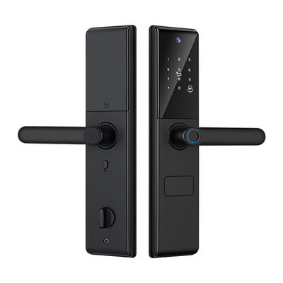 S829Max Tuya Wifi remote control kamera kunci pintu sidik jari kartu kode kunci tanpa kunci kunci pintu rumah pintar