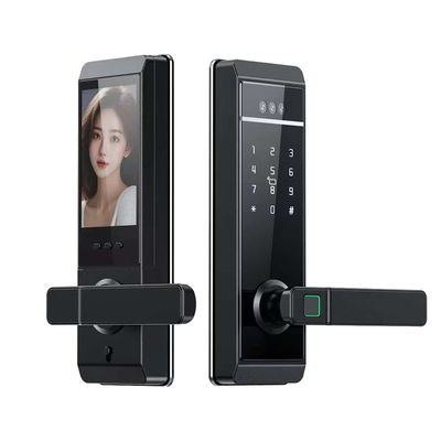 Qleung S810max Desain Baru Tuya Door Lock Wajah Jari telapak tangan Password Kartu Kunci Buka kunci Tuya Remote Controll Smart Home Door Lock